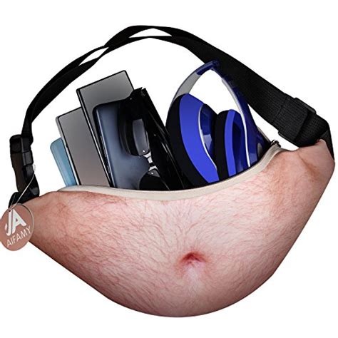 Dad Bag Fanny Pack,Funny Gag Gifts 3D Beer Belly Waist 